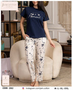 Live in the Moment Tee and Floral Pants Pajama Set