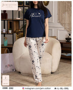 Live in the Moment Tee and Floral Pants Pajama Set