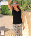 Lace-Trim Tank and Zebra Print Pants Pajama Set