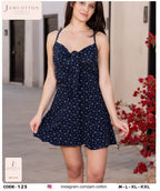 Ditsy Floral Tie-Front Mini Nightdress